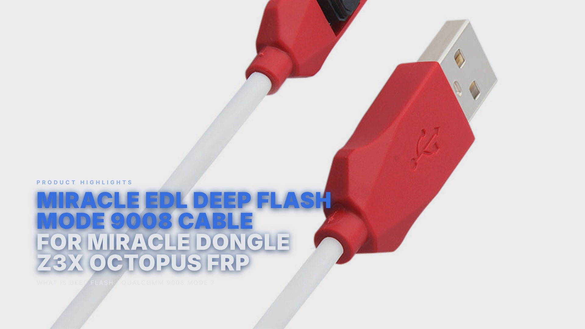 Miracle EDL Deep Flash Mode 9008 Cable For Miracle Dongle Z3x Octopus FRP FoneFunShop