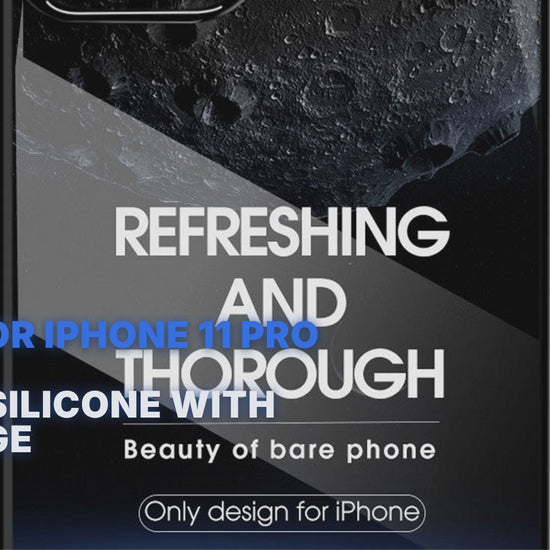 Case For iPhone 11 Pro Max Clear Silicone With Red Edge Case Cover FoneFunShop