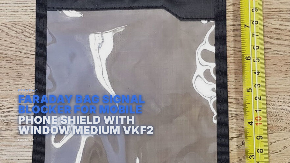 Faraday Bag Signal Blocker For Mobile Phone Shield With Window Medium VKF2 Faraday FoneFunShop