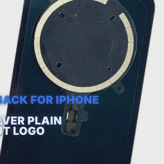 Glass Back For iPhone 17 Pro Max Silver Plain Without Logo Rear Glass FoneFunShop
