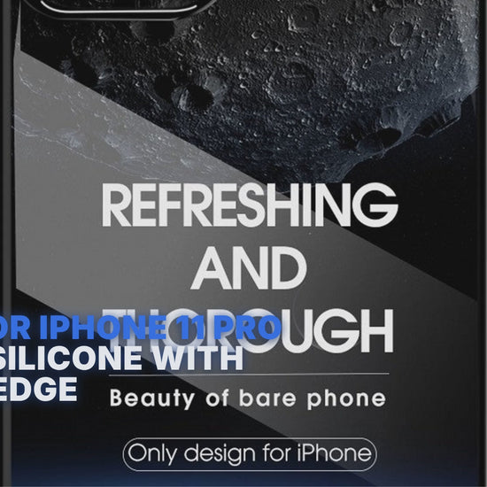 Case For iPhone 11 Pro Clear Silicone With Black Edge Case Cover FoneFunShop