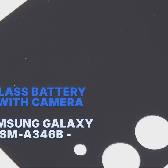 Back Glass Battery Cover with Camera Lens Black for Samsung Galaxy A34 5G SM-A346B - Aftermarket Back Cover FoneFunShop