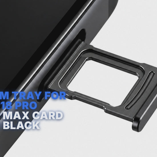 Dual Sim Tray For iPhone 18 Pro / 18 Pro Max Card Holder Black Sim Tray FoneFunShop