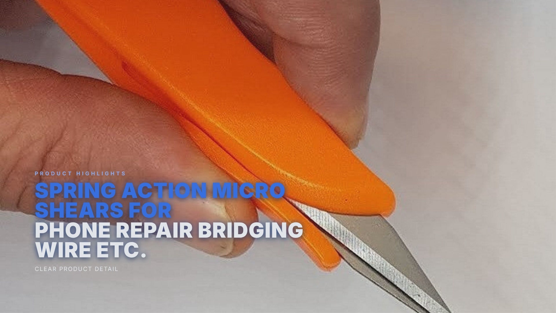 Spring Action Micro Shears For Phone Repair Bridging Wire etc. FoneFunShop