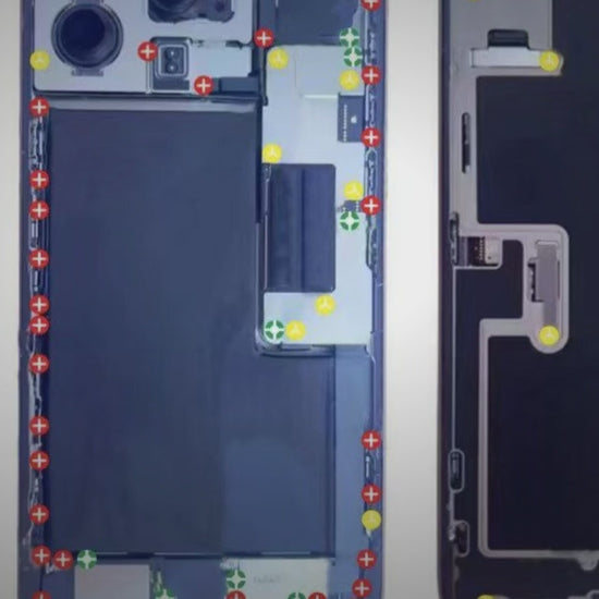 Magnetic Screw Mat For iPhone 16 Pro Max Repair Disassembly Guide Magnetic Repair Mat FoneFunShop
