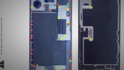 Magnetic Screw Mat For iPhone 16 Pro Max Repair Disassembly Guide Magnetic Repair Mat FoneFunShop