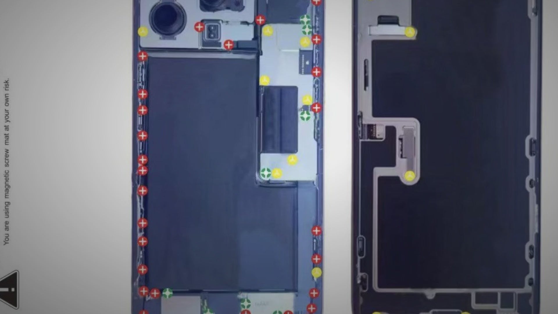Magnetic Screw Mat For iPhone 16 Pro Max Repair Disassembly Guide Magnetic Repair Mat FoneFunShop