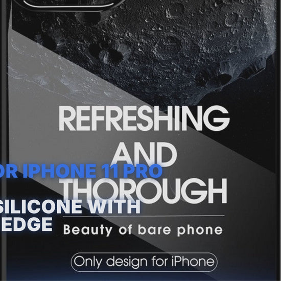 Case For iPhone 11 Pro Max Clear Silicone With Purple Edge Case Cover FoneFunShop