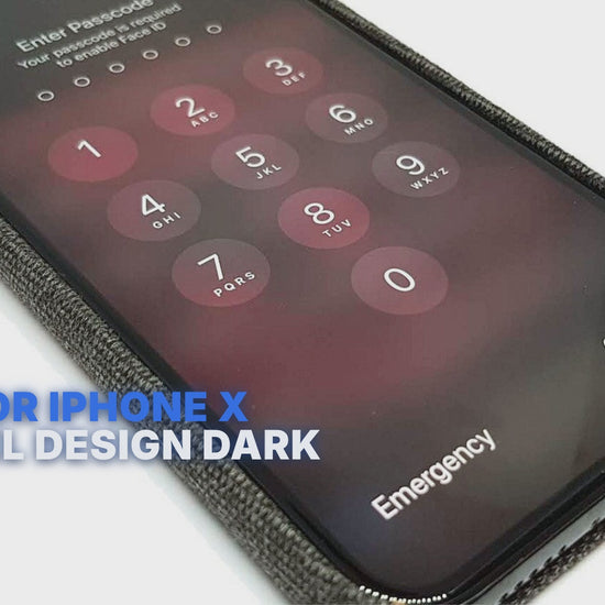 Case For iPhone X Flannel Design Dark Tweed Case Cover FoneFunShop