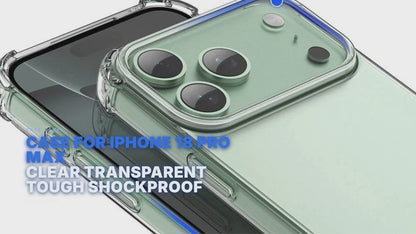 Case For iPhone 18 Pro Max Clear Transparent Tough Shockproof Armoured Case Cover FoneFunShop