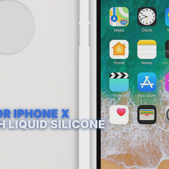 Case For iPhone X Smooth Liquid Silicone White Case Cover FoneFunShop