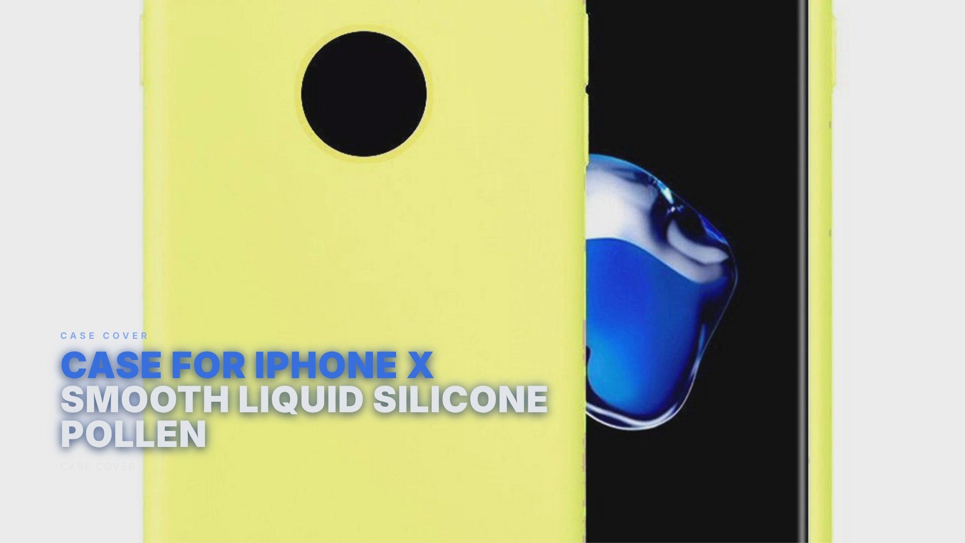 Case For iPhone X Smooth Liquid Silicone Pollen Case Cover FoneFunShop