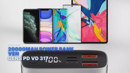 20000mAh Power Bank Ven Dens PD VD 317 Power Bank FoneFunShop
