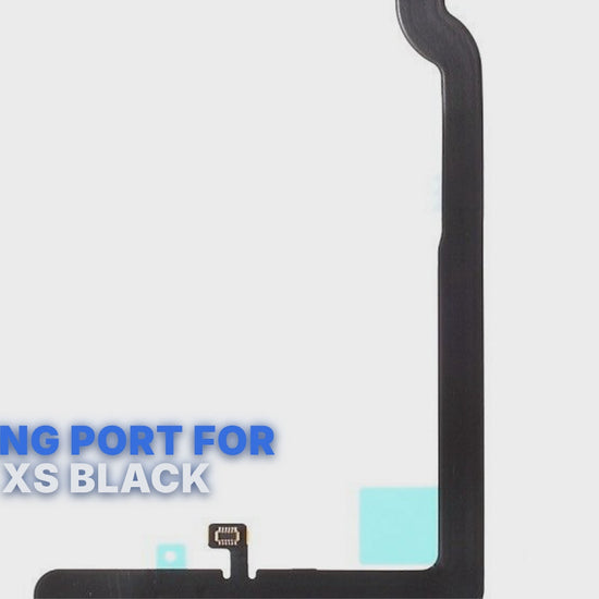 Charging Port For iPhone Xs Black Charging Port FoneFunShop