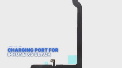 Charging Port For iPhone Xs Black Charging Port FoneFunShop