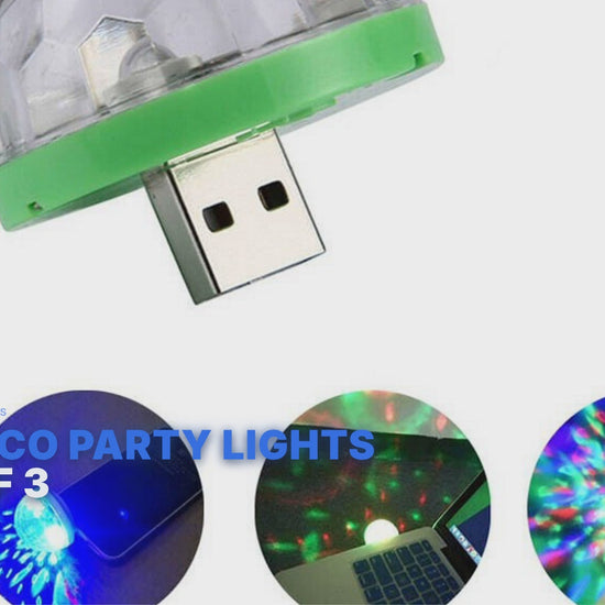 USB Disco Party Lights Pack of 3 FoneFunShop