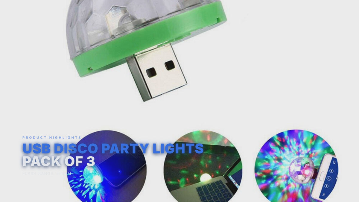 USB Disco Party Lights Pack of 3 FoneFunShop