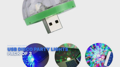 USB Disco Party Lights Pack of 3 FoneFunShop