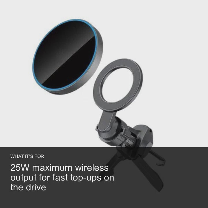 Budi W059A 25W Super Fast Wireless Car Charger - Magnetic Vent Mount Car Charger FoneFunShop