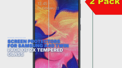 Screen Protectors For Samsung A40 Twin Pack of 2x Tempered Glass Screen Protector FoneFunShop