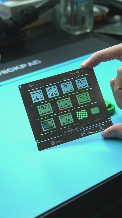 2UUL BG01 Reballing Stencil Set for iP 8 to 16 Pro Max Full 4 Piece A B C D Set Stencil FoneFunShop