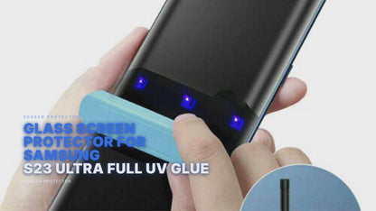 Glass Screen Protector For Samsung S23 Ultra Full UV Glue Screen Protector FoneFunShop