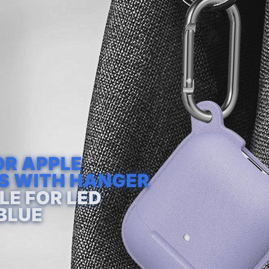 Case For Apple Airpods With Hanger And Hole For LED Coast Blue Case Cover FoneFunShop
