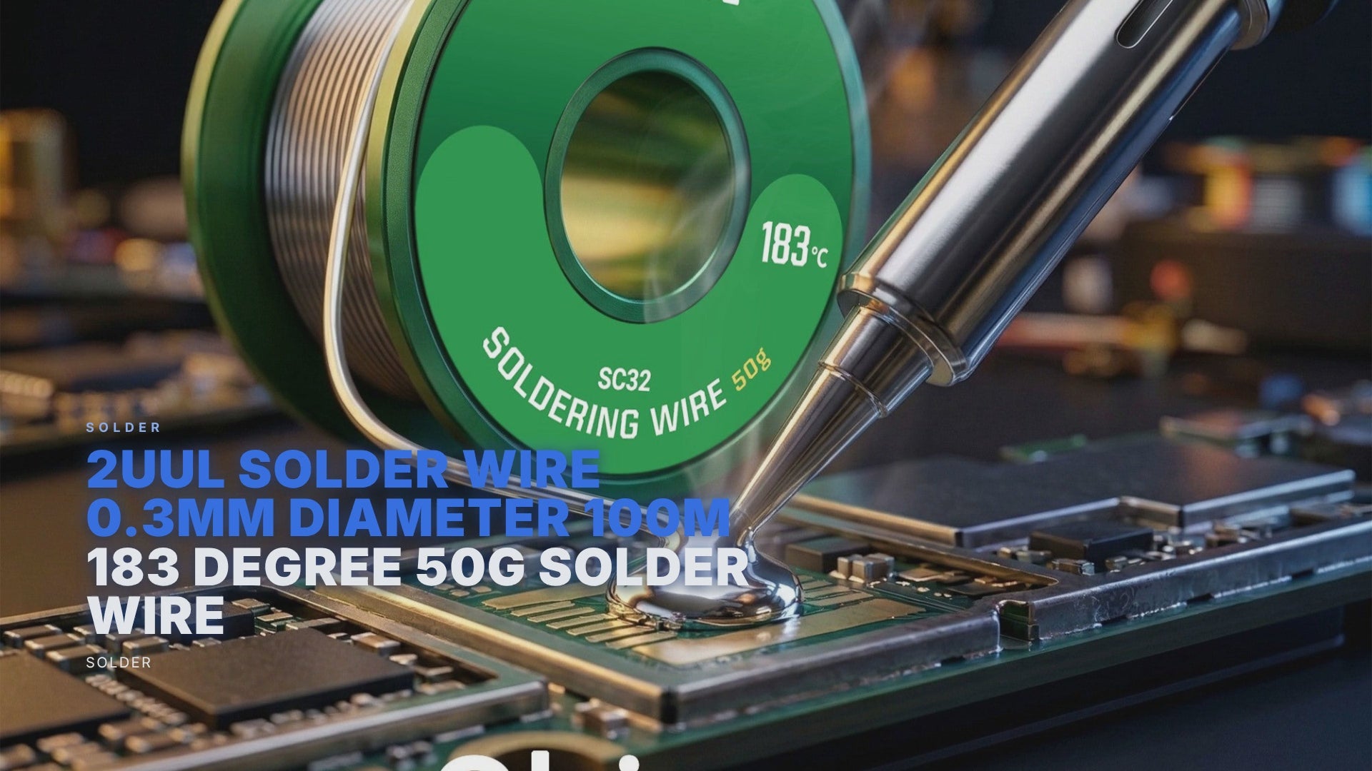 2UUL Solder Wire 0.3mm Diameter 100M 183 Degree 50g Solder Wire Solder FoneFunShop