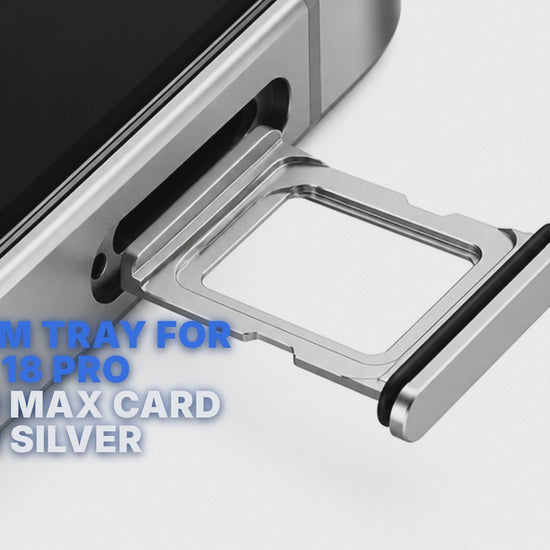 Dual Sim Tray For iPhone 18 Pro / 18 Pro Max Card Holder Silver Sim Tray FoneFunShop