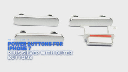Power Buttons For iPhone 7 PLUS Silver With Outer Buttons FoneFunShop