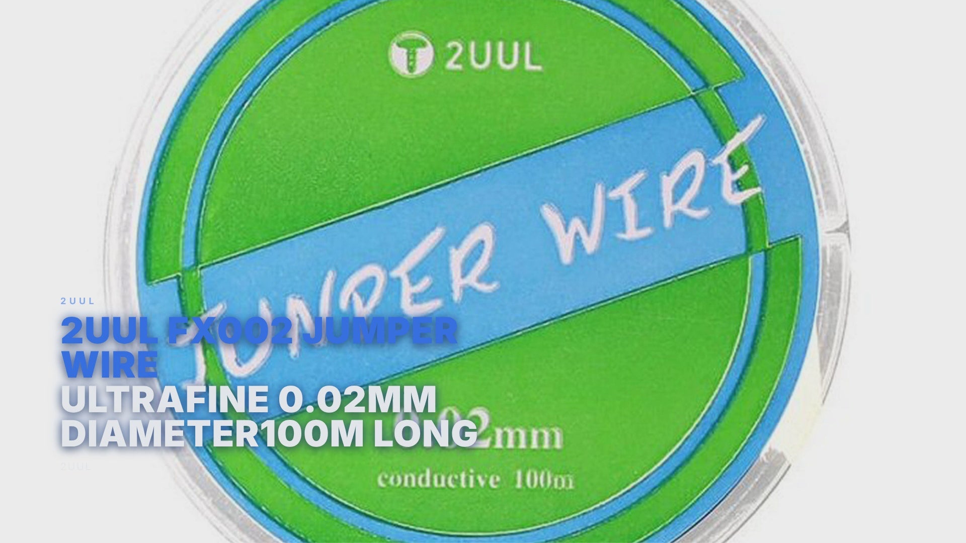 2UUL FX002 Jumper Wire Ultrafine 0.02mm Diameter100m Long 2uul FoneFunShop