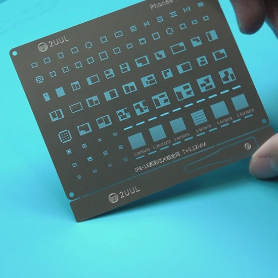 2UUL BG01 Reballing Stencil Set for iP 8 to 16 Pro Max Full 4 Piece A B C D Set Stencil FoneFunShop