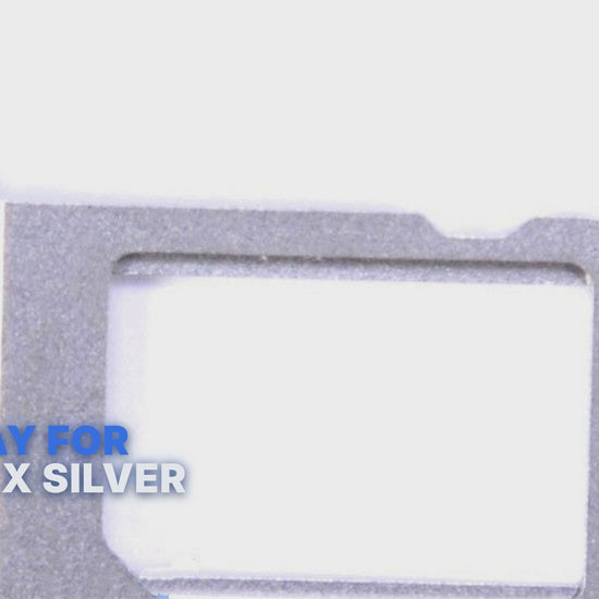 Sim Tray For iPhone X Silver Sim Tray FoneFunShop