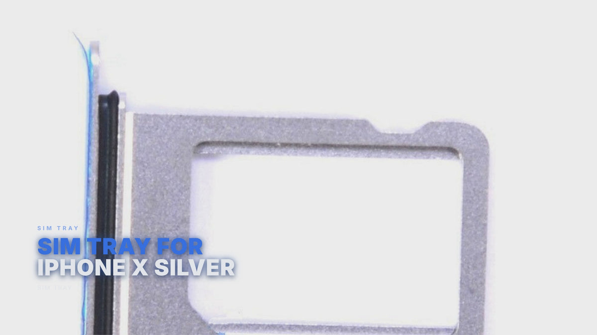 Sim Tray For iPhone X Silver Sim Tray FoneFunShop