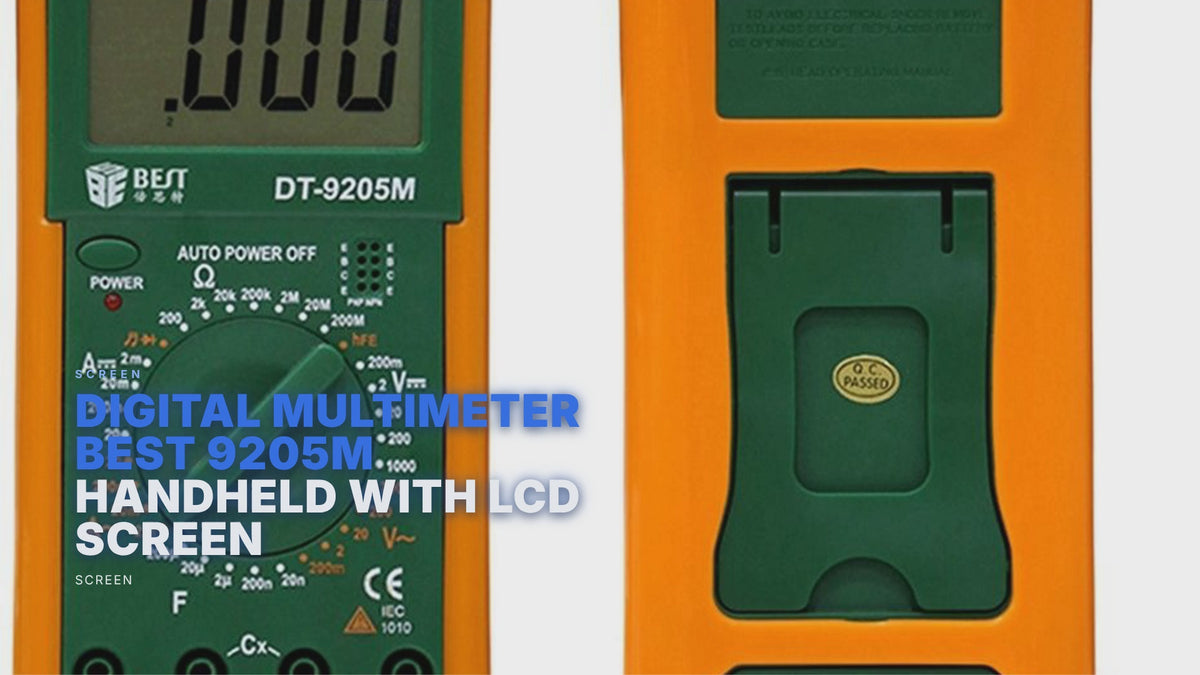 Digital Multimeter BEST 9205M Handheld With Lcd Screen Screen FoneFunShop