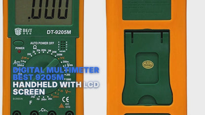 Digital Multimeter BEST 9205M Handheld With Lcd Screen Screen FoneFunShop