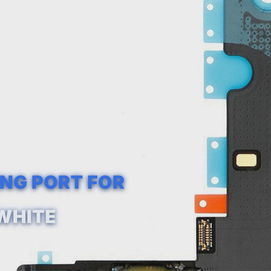Charging Port For iPhone 8 Flex White Charging Port FoneFunShop