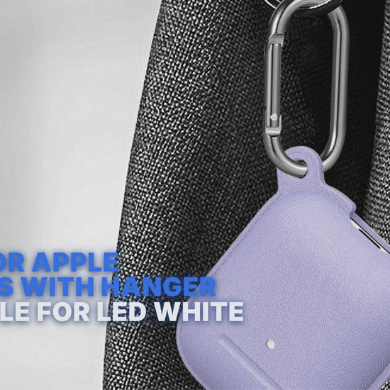Case For Apple Airpods With Hanger And Hole For LED White Case Cover FoneFunShop