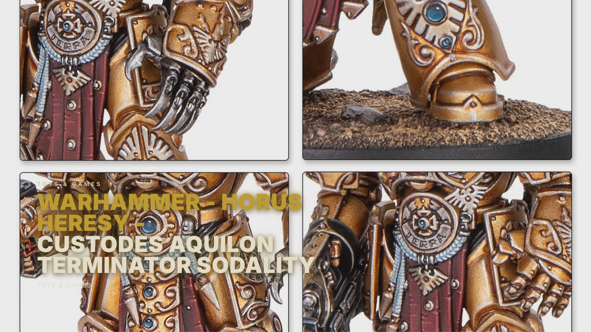 Warhammer - Horus Heresy - Custodes Aquilon Terminator Sodality (77-12) Toys & Games FoneFunShop