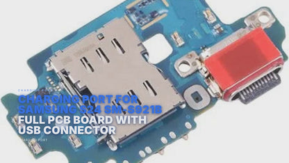 Charging Port For Samsung S24 SM-S921B Full PCB Board With USB Connector Charging Port FoneFunShop