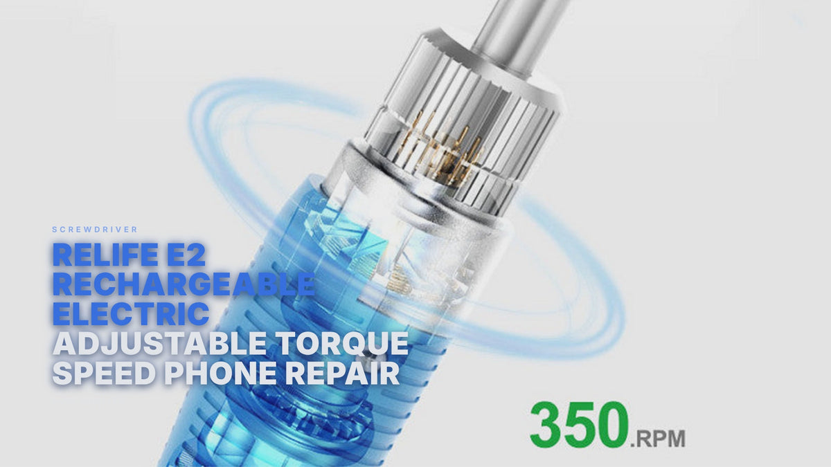 Relife E2 Rechargeable Electric Screwdriver Adjustable Torque Speed Phone Repair Screwdriver FoneFunShop