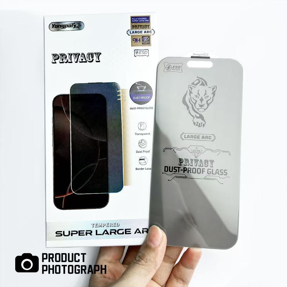 Pack of 3 9D Privacy Glass Screen Protector For iPhone 17 Pro Max Screen Protector FoneFunShop