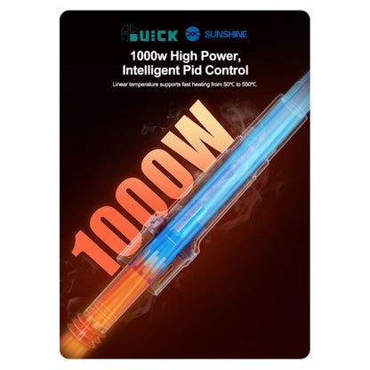 QUICK M7 110v 1000W Intelligent Lead-free Soldering Station 9-channel Intelligent Desoldering Solder FoneFunShop