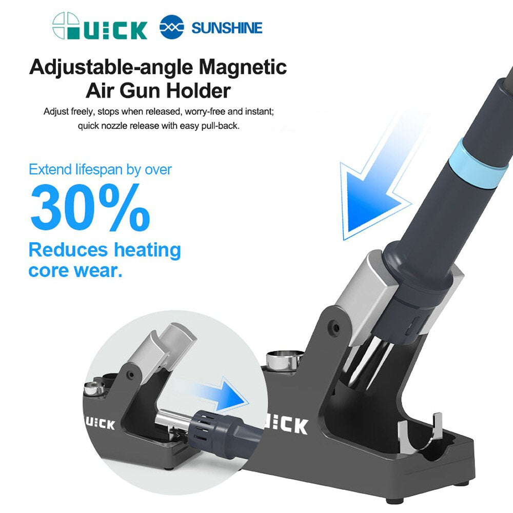 QUICK M7 110v 1000W Intelligent Lead-free Soldering Station 9-channel Intelligent Desoldering Solder FoneFunShop