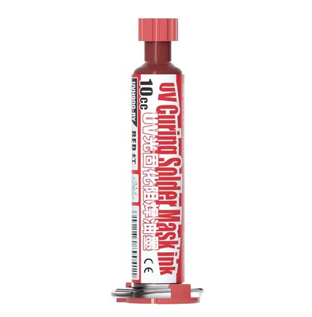Mechanic 10ML GY UVH900 Red UV Curable Solder Mask Paint For PCB Jumper Wire Solder FoneFunShop