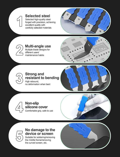 Prying Separation Scraping Tool Set For Phone Repair - Set of 4 Relife TD2 Tool FoneFunShop