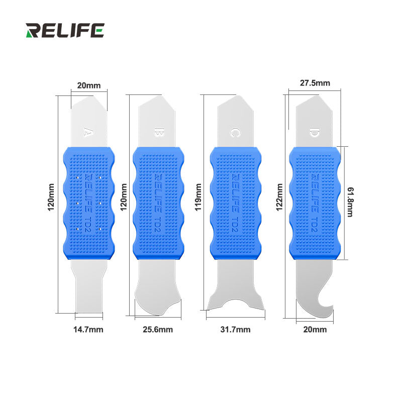 Prying Separation Scraping Tool Set For Phone Repair - Set of 4 Relife TD2 Tool FoneFunShop