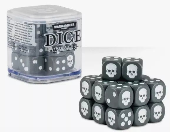Citadel 12mm Dice Cube 20pc Set For Warhammer 40K - 1 x Cube (Random Colour) (65-36) Glue FoneFunShop