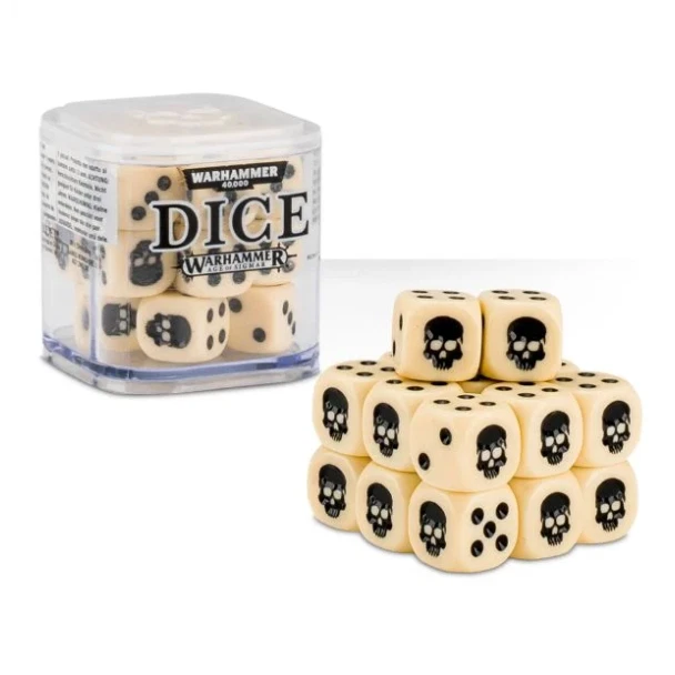 Citadel 12mm Dice Cube 20pc Set For Warhammer 40K - 1 x Cube (Random Colour) (65-36) Glue FoneFunShop