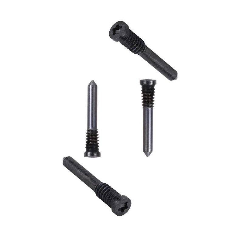 Set of 4 Bottom Screws For iPhone 11 12 13 14 15 16 17 in Black FoneFunShop